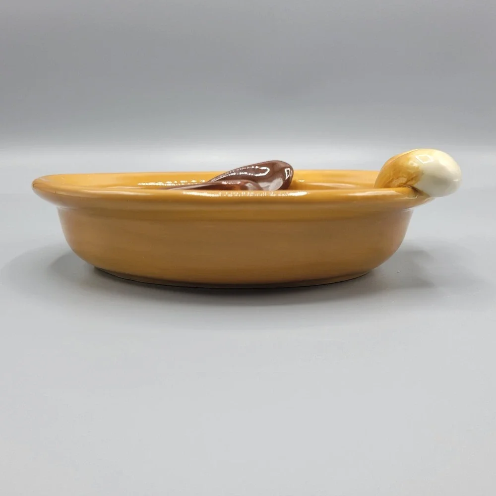 Douglas Dog 3D Trinket Dish Soap Dish Russ Berrie Design Brown Floppy Ears